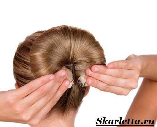hairpin does not harm the hair, does not spoil the structure of the curls;   hairpin successfully can be used on hair   middle length   on long hair on   thick hair   and on thin strands;   for the minimum amount of time you can create an original hairstyle;   big list   created hairstyles   This allows a woman to look different every day;   barrette provides reliable fixation of hair on the street, there is no need to use clamps, varnishes and cosmetic hair creams;   ease of use - there is no need to attend special courses for learning, everything can be learned at home